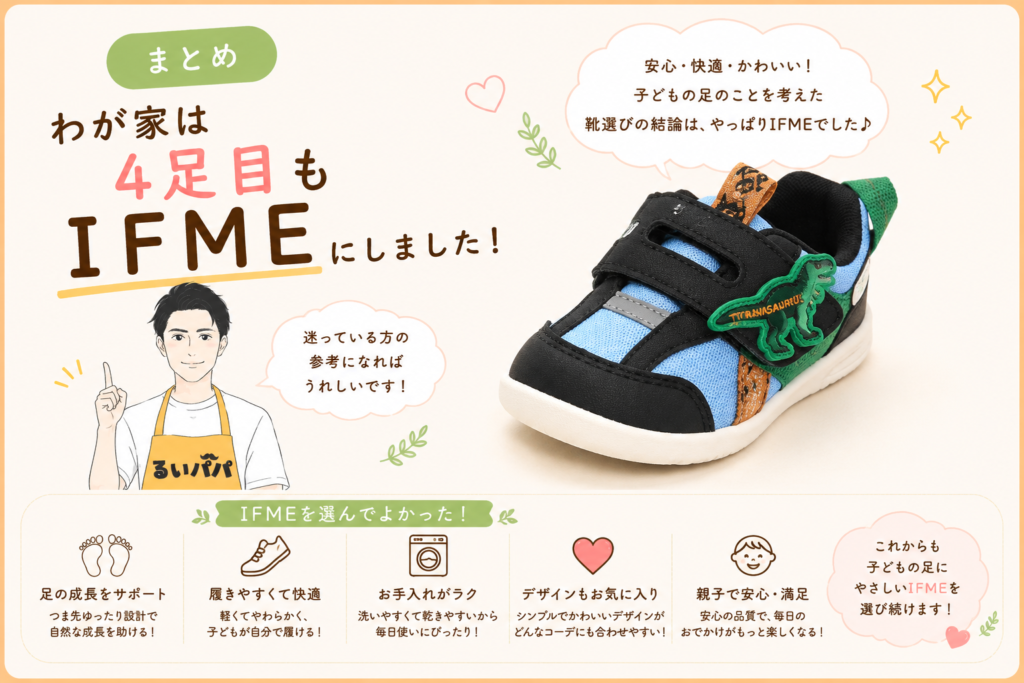 4足目に選んだIFME PARKきょうりゅうくんスニーカー